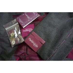 Sartoria Partenopea Medium Gray S110s Wool 2 Pc Suit Jacket Pants 46R BRAND NEW